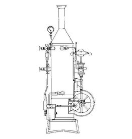 NVM 60.01.032 verticale stoommachine "Bernie" met vert. ketel