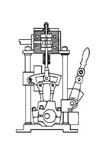 MBT Omkeerbeweging voor stoommachine 60.01.027 - Bouwtekening Schaal 1 : N/A (60.01.033)