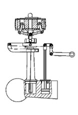 MBT Regulateur voor horizontale tandem compoundmachine - Bouwtekening Schaal 1 : N/A (60.01.035/A)