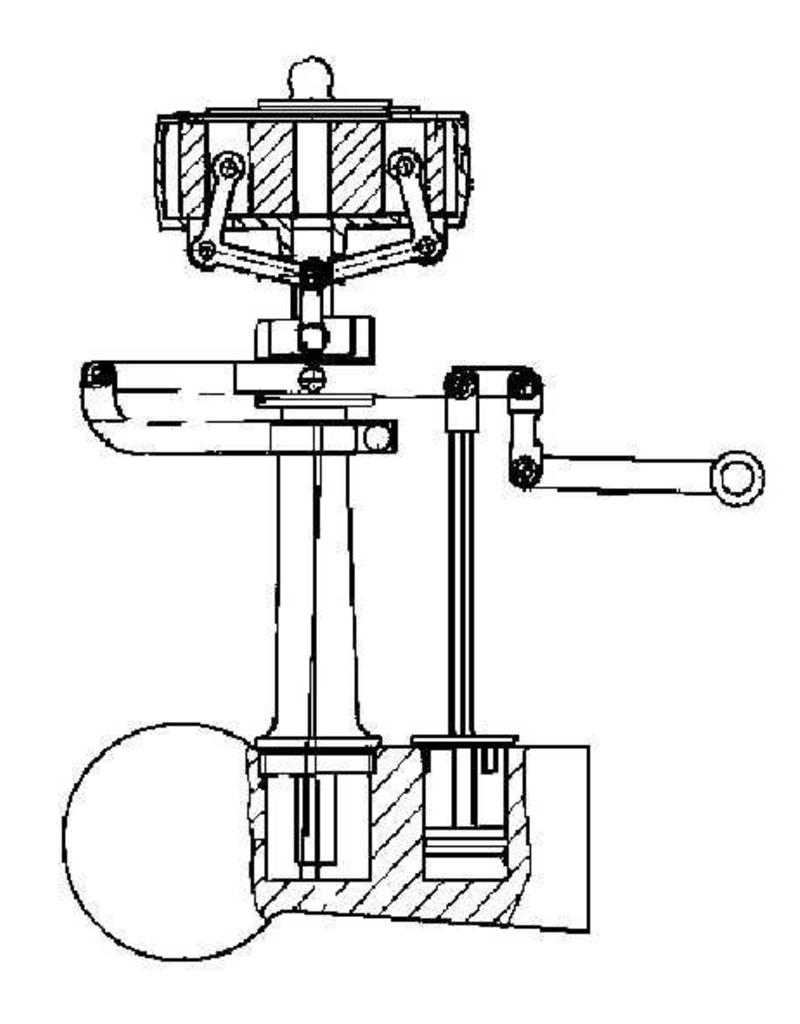 MBT Regulateur voor horizontale tandem compoundmachine - Bouwtekening Schaal 1 : N/A (60.01.035/A)