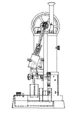 NVM 60.01.037 Vertikaldampfmaschine "Lennart" mit Boiler