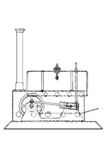 MBT 1 Zyl. Osz. Dampfmaschine mit Kessel "'t Horizontaaltje" - Bauzeichnung Maßstab 1 : N/A (60.01.038)