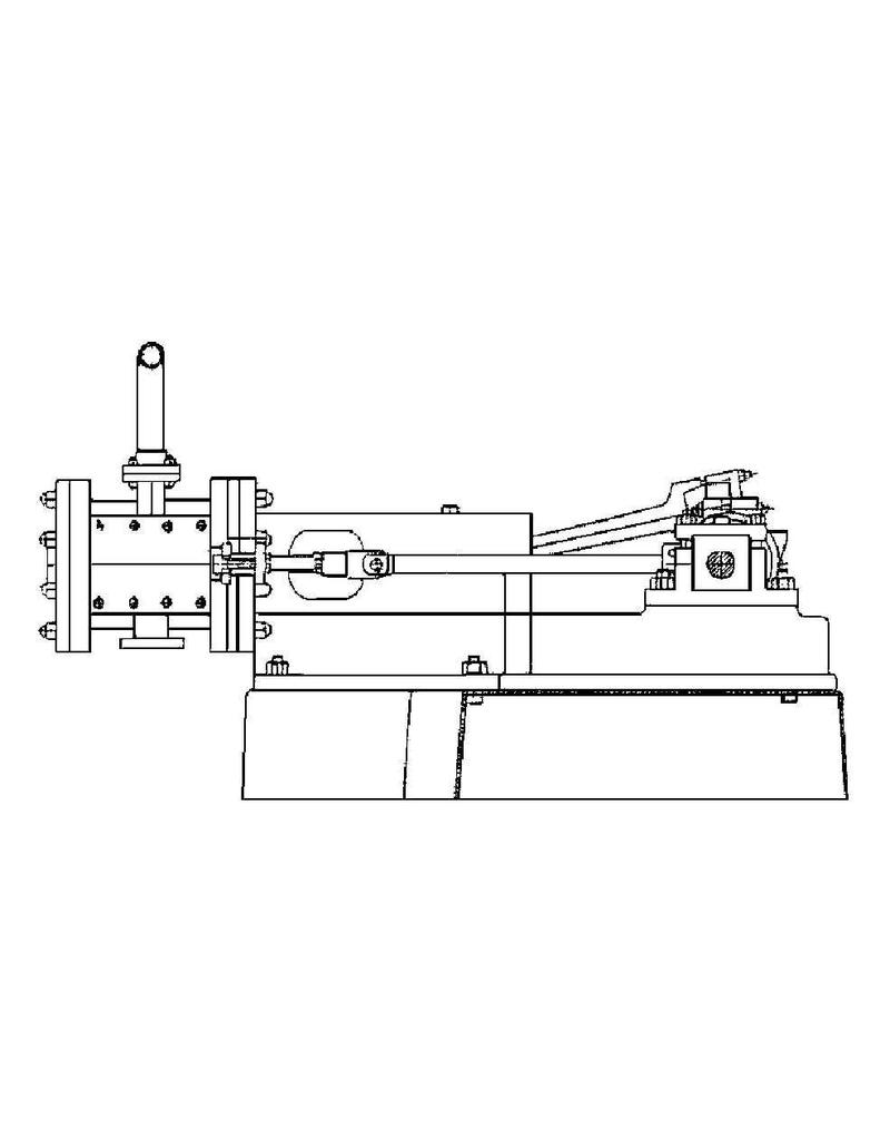 MBT Kreuzverbund-Dampfmaschine "Shyra" - Konstruktionszeichnung Maßstab 1 : N/A (60.01.039)