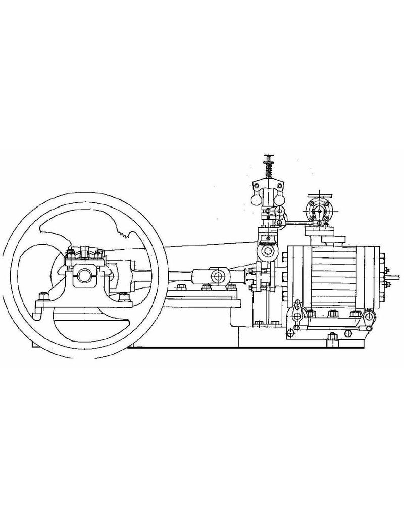 MBT Horizontale Dampfmaschine "Ajax" - Bauzeichnung Maßstab 1 : N/A (60.01.041)