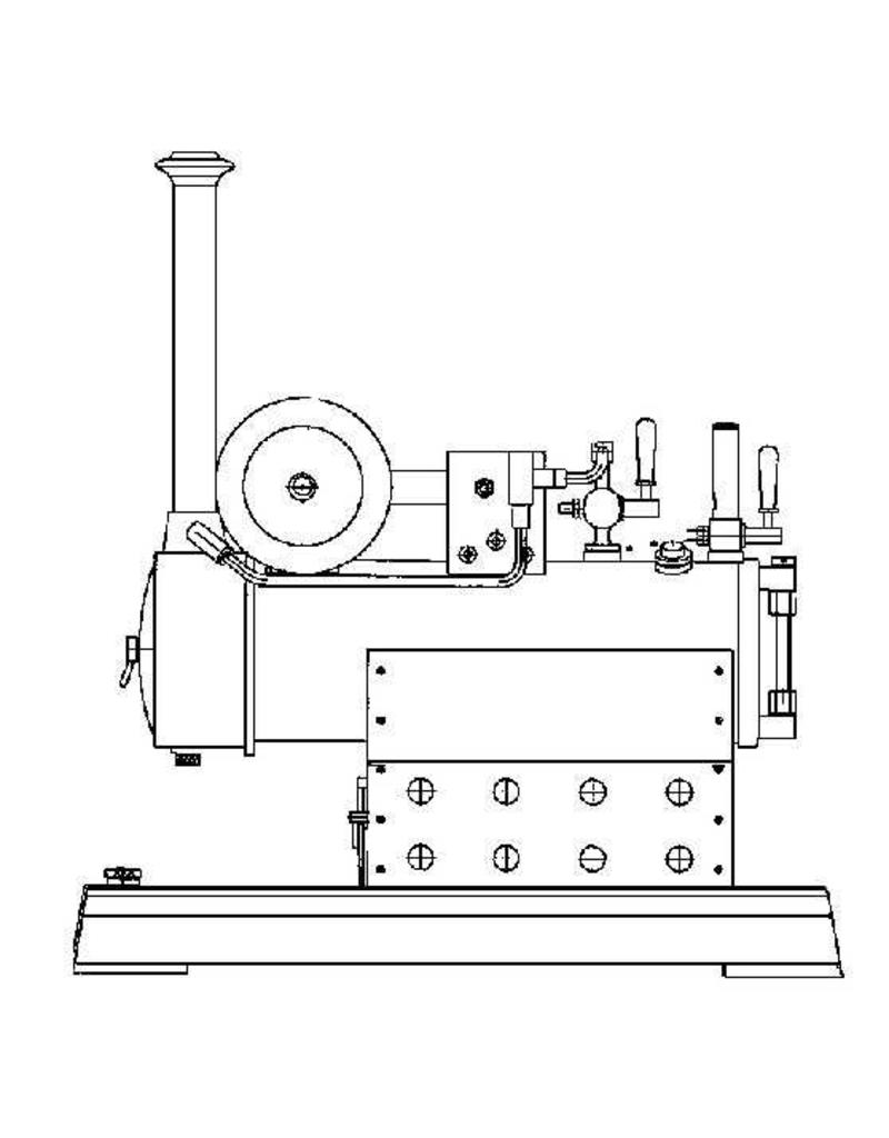NVM 60.01.042 horizontal Dampfmaschine "Rianne" mit Boiler