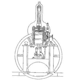 NVM 60.01.049 tafelstoommachine "Dora" volgens Maudsley