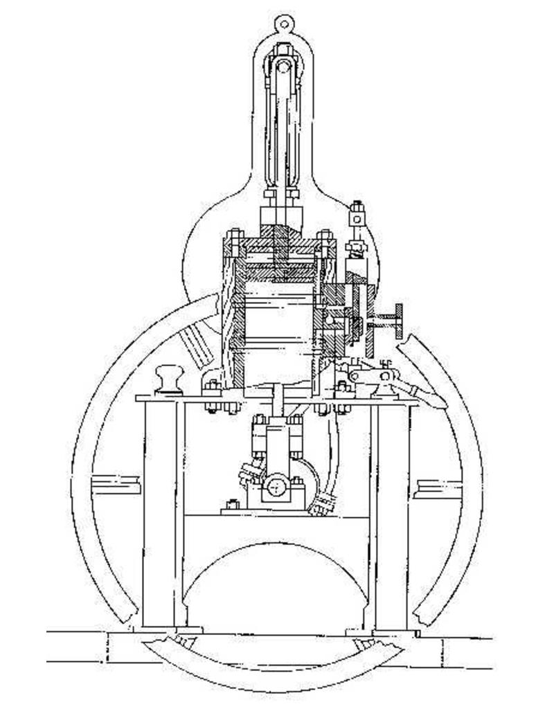 NVM 60.01.049 tafelstoommachine "Dora" volgens Maudsley