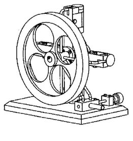 MBT CD-Plus Four; 4-Zylinder oszillierende Dampfmaschine - Bauzeichnung Maßstab 1 : N/A (60.01.051)