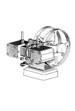 MBT CD-Dampfmaschine mit rotierenden Schiebern - Bauzeichnung Maßstab 1 : N/A (60.01.052)