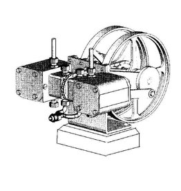 MBT CD-Dampfmaschine mit rotierenden Schiebern - Bauzeichnung Maßstab 1 : N/A (60.01.052)