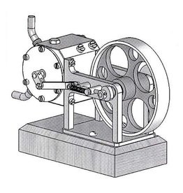 NVM 60.01.054 CD-Tweecilinder schommelzuiger-stoommachine; tekeningen en animaties