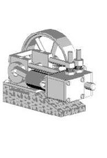MBT CD-1-cilinder horizontale stoommachine - Bouwtekening Schaal 1 : N/A (60.01.055/A)