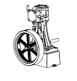 MBT Vertikale ?ncilinder stoommachine - Bouwtekening Schaal 1 : N/A (60.01.056/A)
