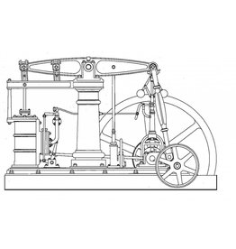 MBT ME Beam Engine - balansstoommachine - Bouwtekening Schaal 1 : N/A (60.01.061)