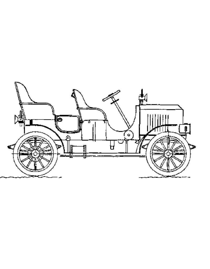 MBT Stanley Steamer 1906 - Bouwtekening Schaal 1 : XX (60.05.001)