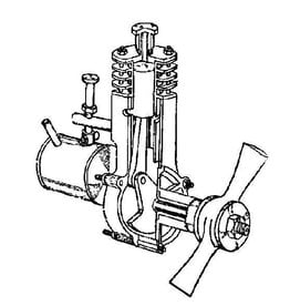 MBT Benzinemotor BB 8,4 - Bouwtekening Schaal 1 : N/A (60.10.001)