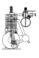 NVM 60.10.003 4-tact zuigklep benzinemotor 10cc