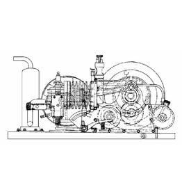 MBT 4-tact gasmotor "Johanna" 14 cc - Bouwtekening Schaal 1 : N/A (60.10.004)