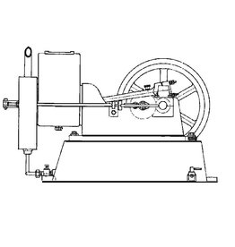 NVM 60.10.005 wassergekühlten 4-Takt-Motor 17,5 cc frei, "Lister"