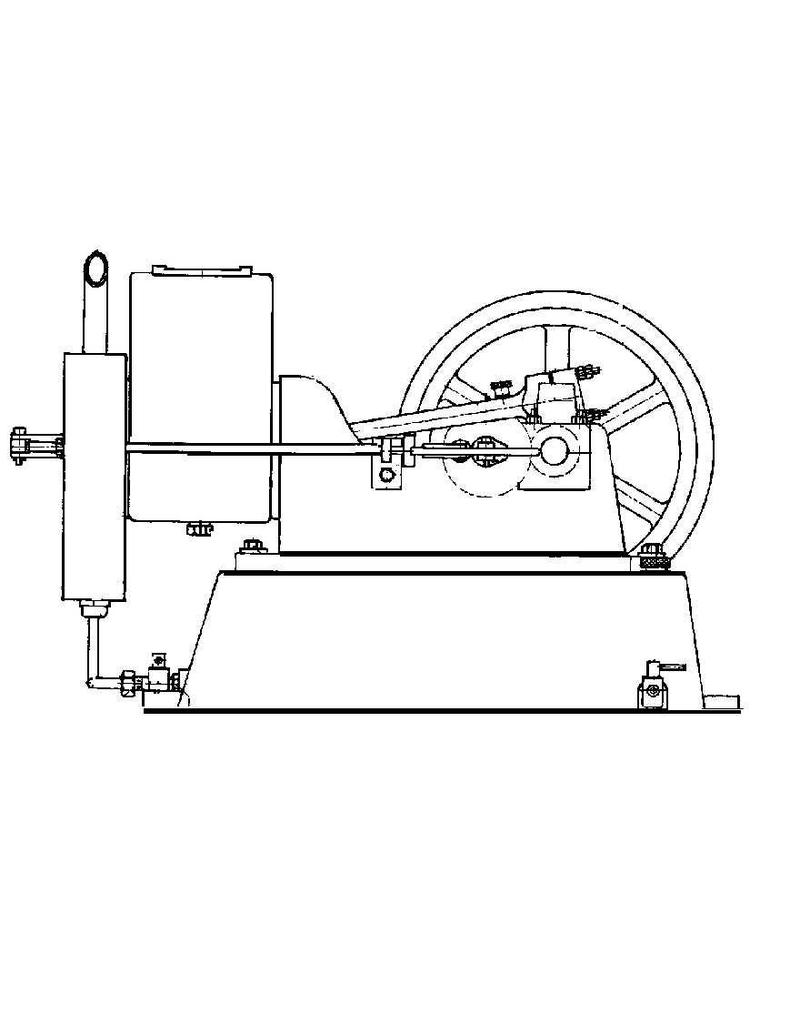 NVM 60.10.005 wassergekühlten 4-Takt-Motor 17,5 cc frei, "Lister"