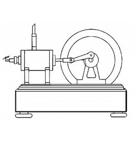 MBT Eenvoudige tweetaktmotor - Bouwtekening Schaal 1 : N/A (60.10.008)