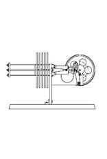 MBT Horizontale heteluchtmotor - Bouwtekening Schaal 1 : N/A (60.12.002)