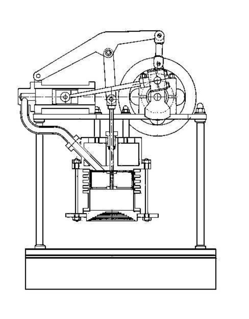 MBT Heteluchtmotor volgens principe John Ericson - Bouwtekening Schaal 1 : N/A (60.12.003)