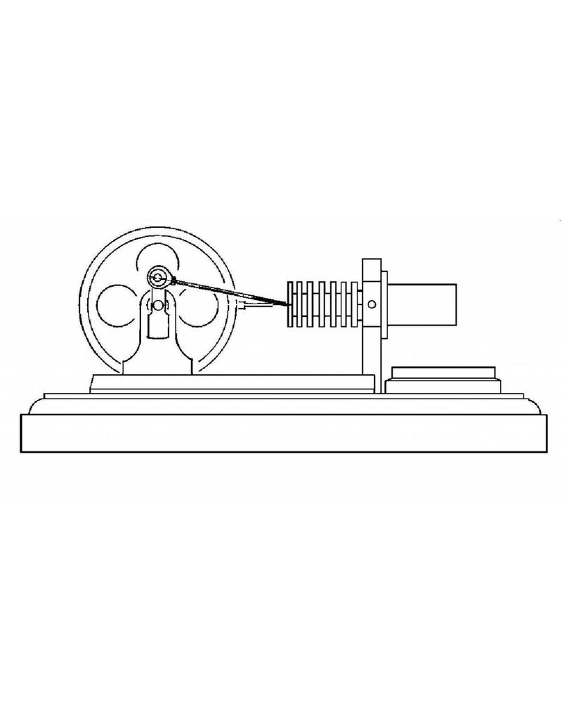 MBT Waxinelichtje heteluchtmotor - Bouwtekening Schaal 1 : N/A (60.12.010)