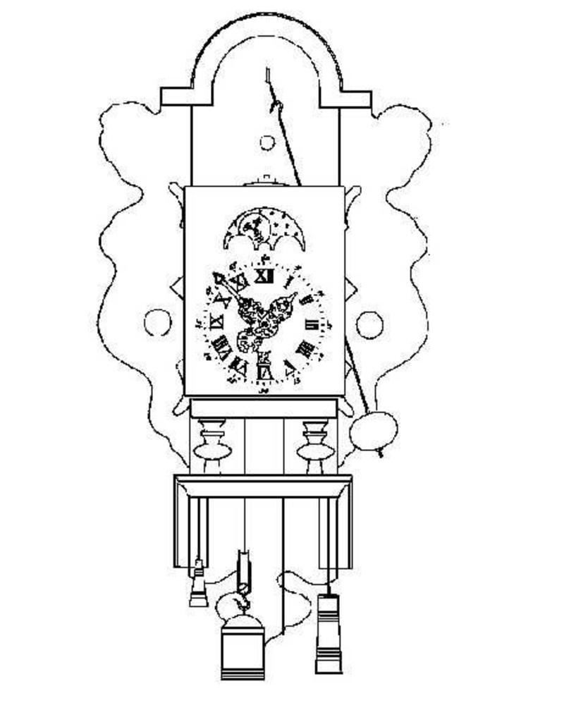 MBT Friese stoelklok - Bouwtekening Schaal 1 : N/A (60.50.001)