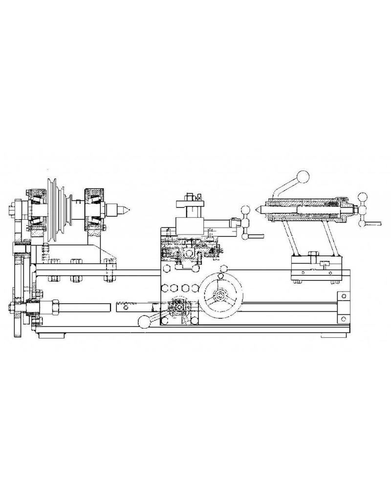 MBT Draaibank - Bouwtekening Schaal 1 : XX (80.00.003)