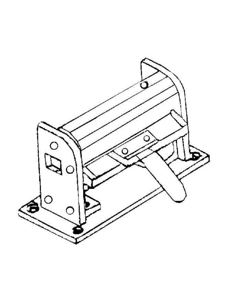 NVM 80.00.025 Zetbankje, makeupwidth 110 mm