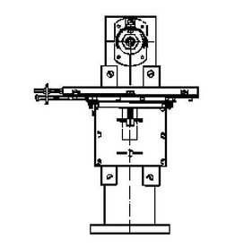 MBT Bohr-Fräsmaschine für Holzbearbeitung - Bauzeichnung Maßstab 1 : XX (80.00.034)
