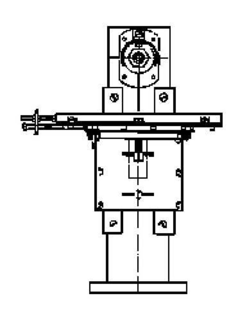 MBT Bohr-Fräsmaschine für Holzbearbeitung - Bauzeichnung Maßstab 1 : XX (80.00.034)