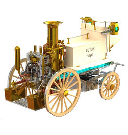 MBT CD Shand & Mason Dampffeuerspritze Luton, 1890 - Bauzeichnung Maßstab 1 : XX (40.42.013)
