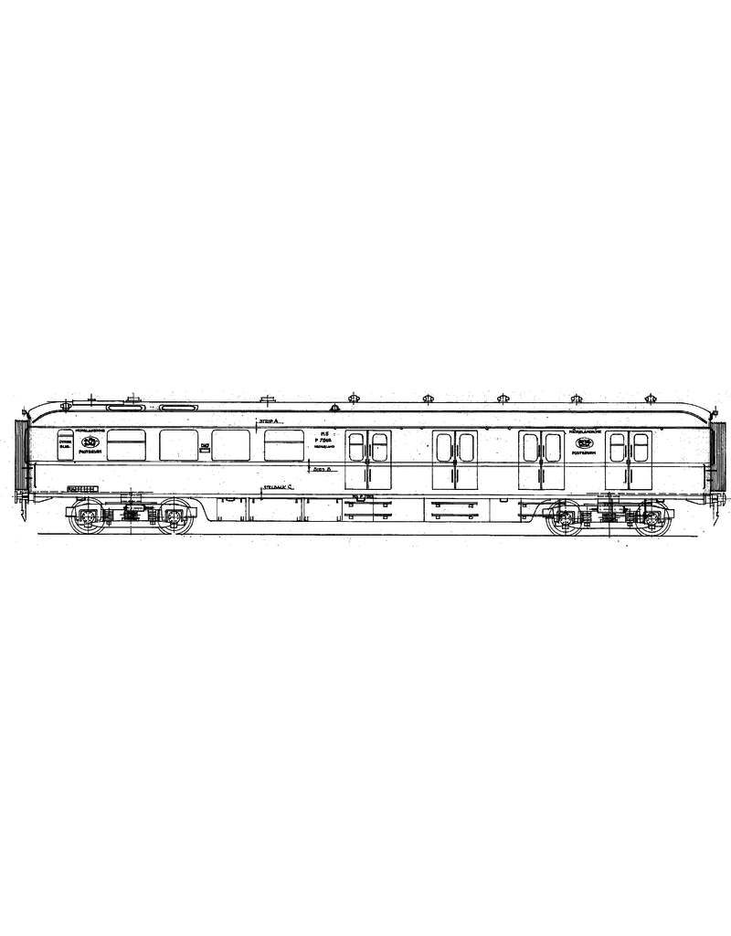 MBT 29.05.038 NS Postwagen P7911 - 7920 für Spur O