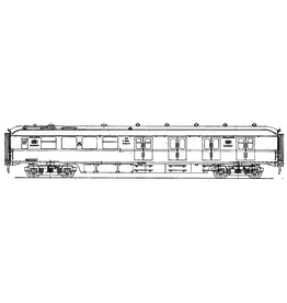 MBT 29.05.039 NS doorgangsrijtuig 2e klasse B4101 - 4124 (Plan W) voor spoor 0