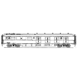 NVM 29.05.039 NS doorgangsrijtuig 2e klasse B4101 - 4124 (Plan W) voor spoor 0