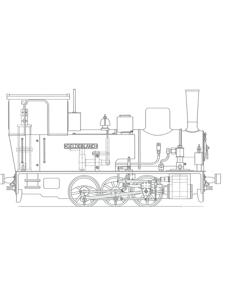 MBT 20.20.017 GWSM Dampfstraßenbahnlokomotive Nr. 6 "Gelderland" für Spur 1
