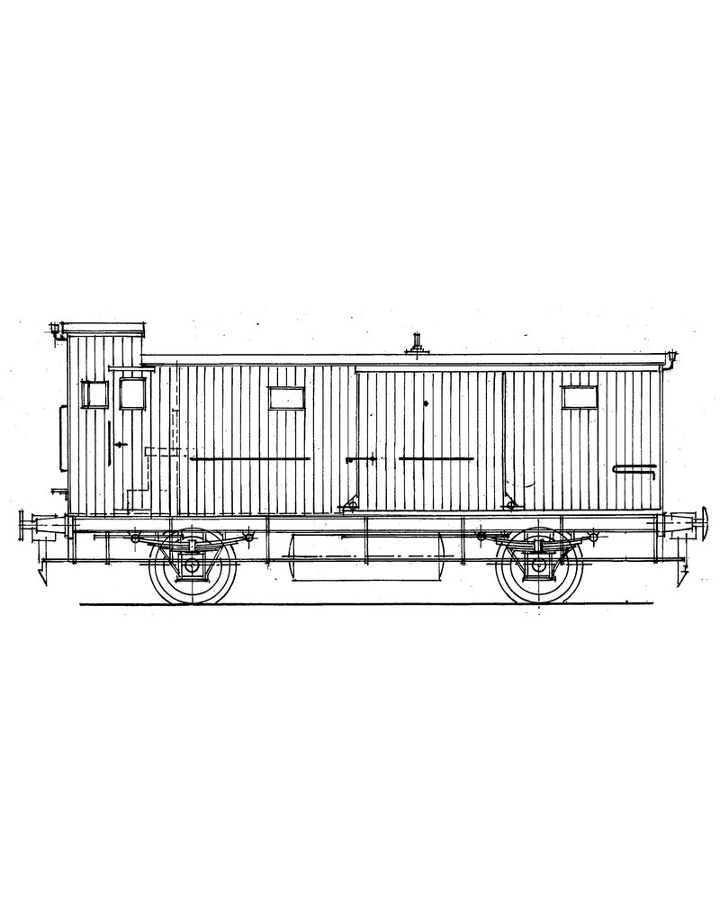 MBT 29.05.131 HSM Gepäckwagen Serie 1451-1487 (NS Serie 2533-2556) für Spur 0