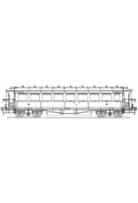 MBT 29.05.132.1 HSM Doorgangsrijtuig 3e klasse 1101 - 11-8 (NS C8010-8017) voor spoor 0