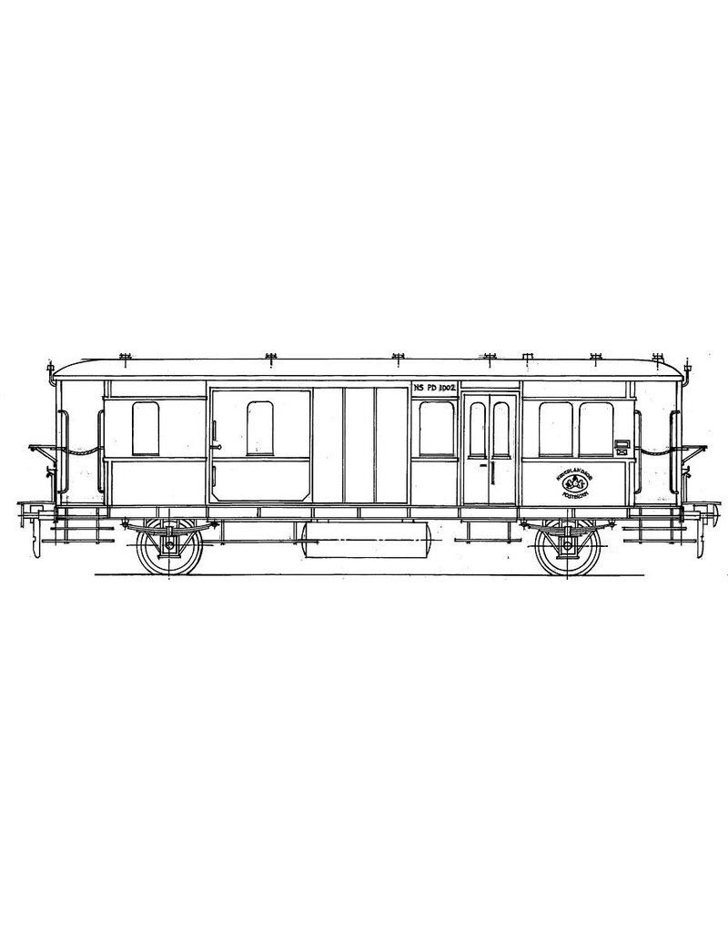 MBT 29.05.141 NS Post-Gepäckwagen PD 1001 - 1033 (ehemals HSM 3011 - 3033) für Spur 0