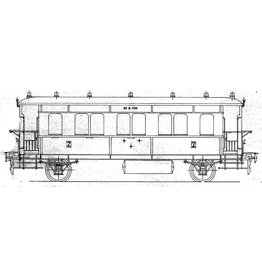 NVM 29.05.142 NS lokaalrijtuig 2e klasse B 1001 - 1017 (voorheen HSM B 1201-1217) voor spoor 0