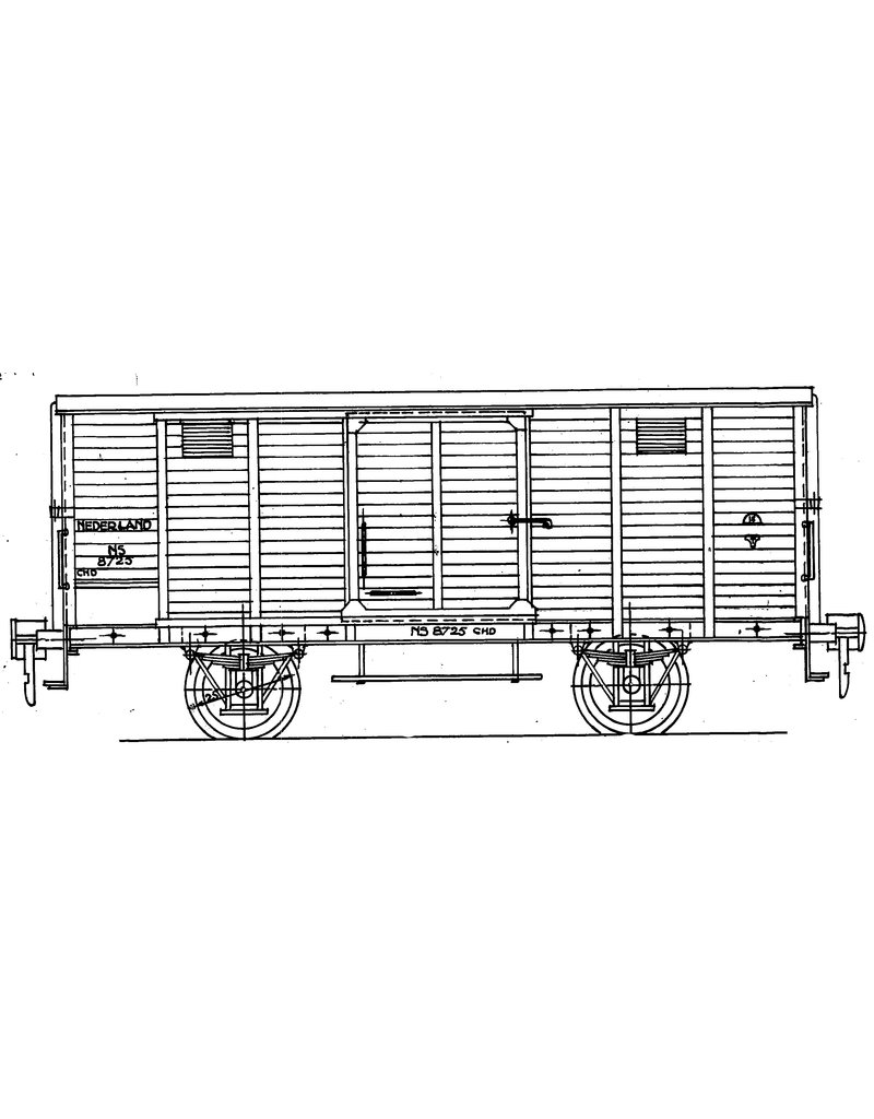 MBT 29.06.081 NS geschlossener Güterwagen Serie 7802-9478 für Spur 0