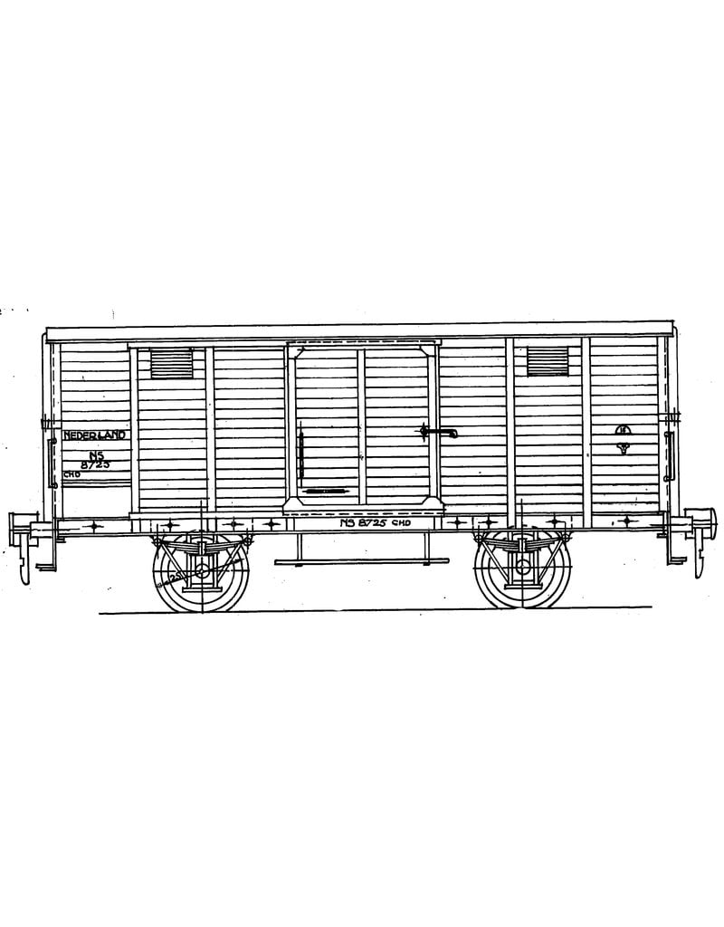 MBT 29.06.081 NS gesloten goederenwagen serie 7802-9478 voor spoor 0