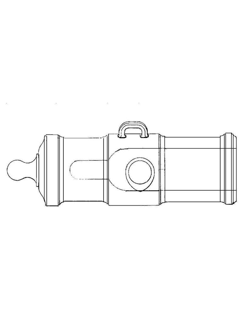MBT Mortier 20 en 29 duim, houwitser 20 duim, coehoornmortier 13 duim - Bouwtekening Schaal 1 : XX (40.45.021)