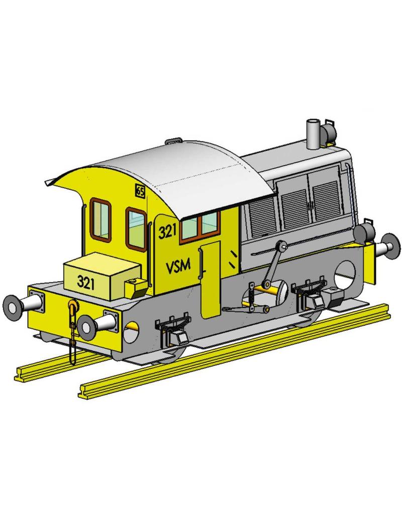 MBT 20.02.015a Locomotor VSM 321(Sik), uitgevoerd in karton pf blij/mess