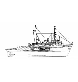 MBT ms "Gondwana" (1985) - Greenpeace; ex pilot boat "Maryland"(1976) - ex tug "Elbe" (1959) - Construction drawing Scale 1 : 50 (10.18.011)