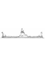 MBT IJ-Fähre, MS "Spoorpont III" - (1963) - Reederei Koppe; "Spoorpont II" (1957) - Bauzeichnung Maßstab 1 : 87 (10.20.032)