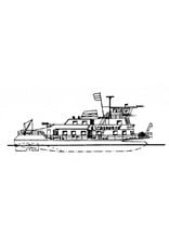 MBT 10.20.043 duwboot ms "Strasbourg" (1966) - Comp. Francaise de Navigation Rhenane