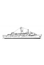 MBT Cargo-passenger ship M/S "Ragnvald Jarl" (1956) - Nordenfjeldske DSS (Hurtigruten) - Construction Drawing Scale 1 : 500 (10.20.100)